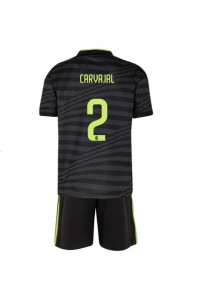 Real Madrid Daniel Carvajal #2 Babytruitje 3e tenue Kind 2022-23 Korte Mouw (+ Korte broeken)